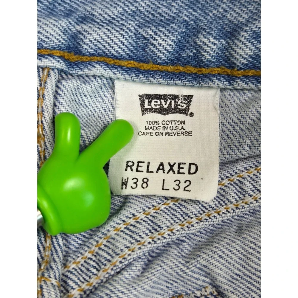 Vintage Levis 540 Relaxed Fit Jeans Mens 38x32 Light Wash Denim 90s Made in USA